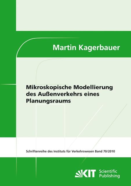 Produktbild: Mikroskopische Modellierung des Au&szlig;enverkehrs eines Planungsraums