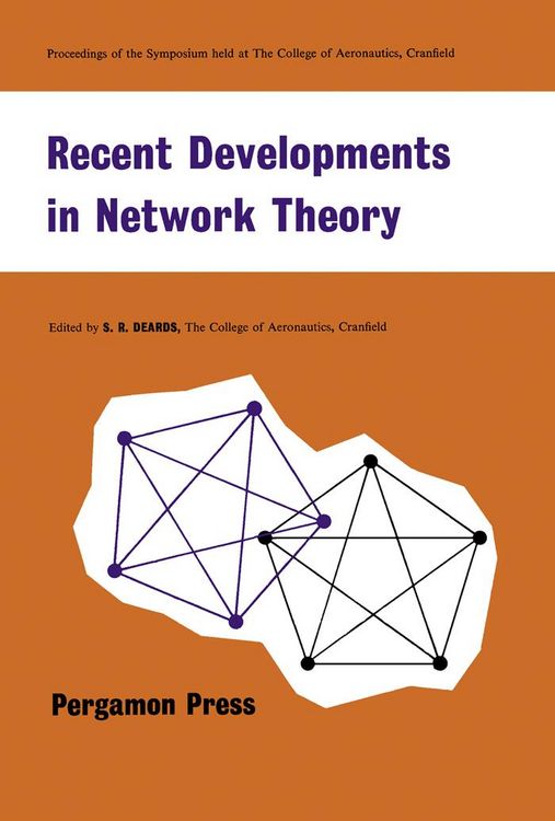 Produktbild: Recent Developments in Network Theory