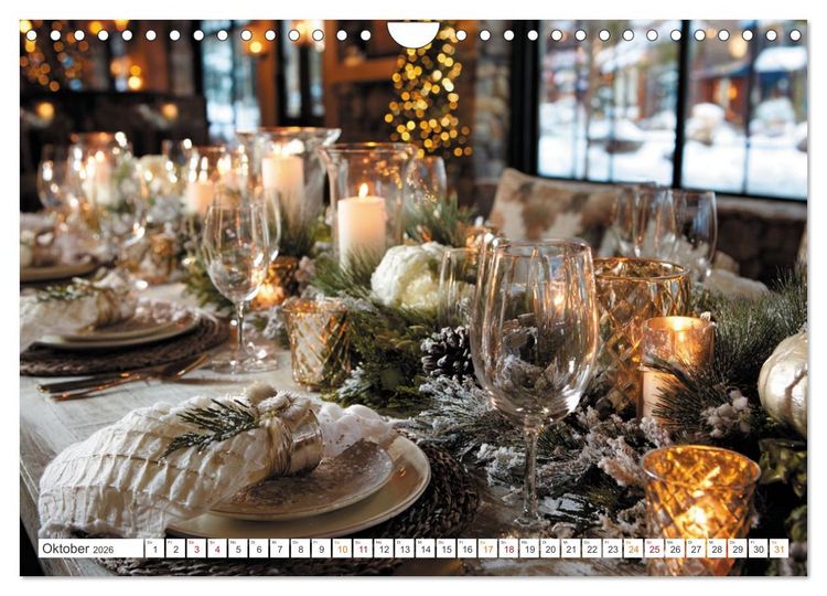 Produktbild: Kulinarische Eleganz (Wandkalender 2026 DIN A4 quer), CALVENDO Monatskalender
