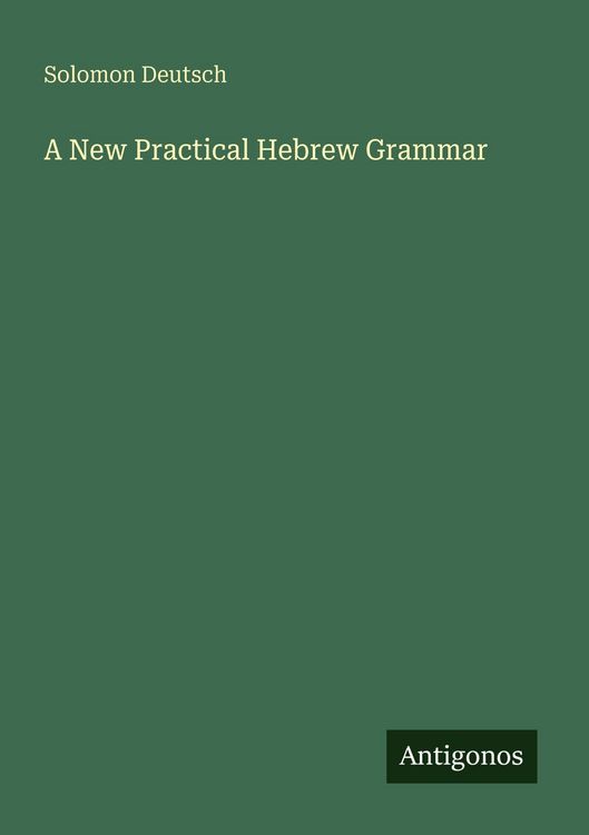 Produktbild: A New Practical Hebrew Grammar