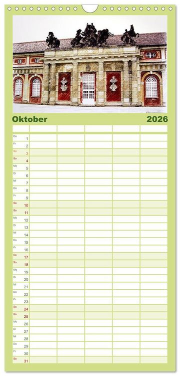 Produktbild: Familienplaner 2026 - Potsdam Kalender mit 5 Spalten (Wandkalender, 21 x 45 cm) CALVENDO
