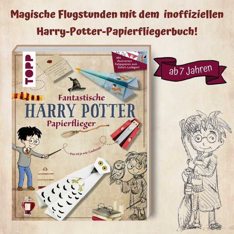 Produktbild: Fantastische Papierflieger f&uuml;r Potter-Fans