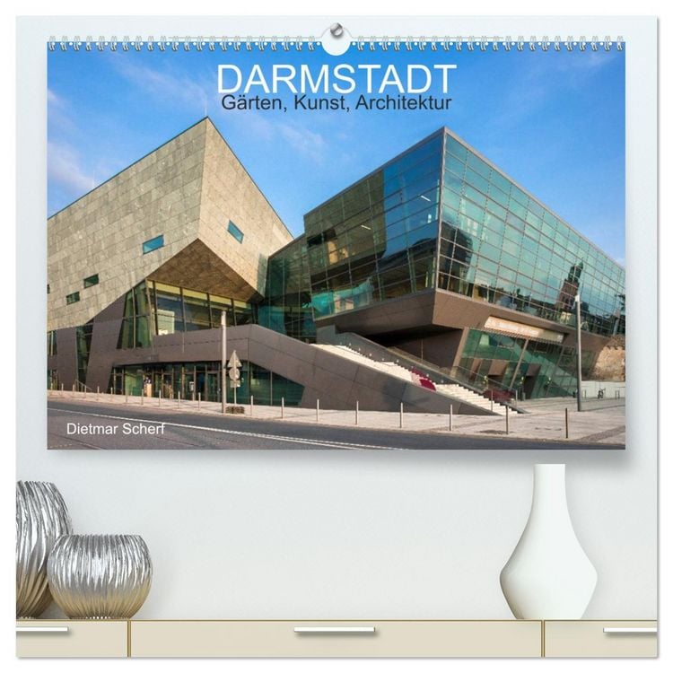Produktbild: Darmstadt &ndash; G&auml;rten, Kunst, Architektur (hochwertiger Premium Wandkalender 2026 DIN A2 quer), Kunstdruck in Hochglanz
