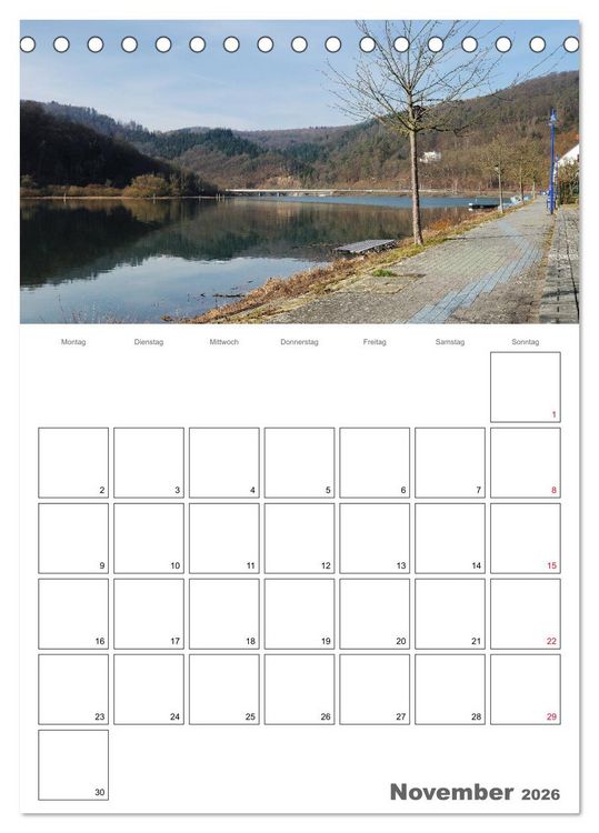 Produktbild: Hessens sch&ouml;nster See - Der Edersee (Tischkalender 2026 DIN A5 hoch), CALVENDO Monatskalender