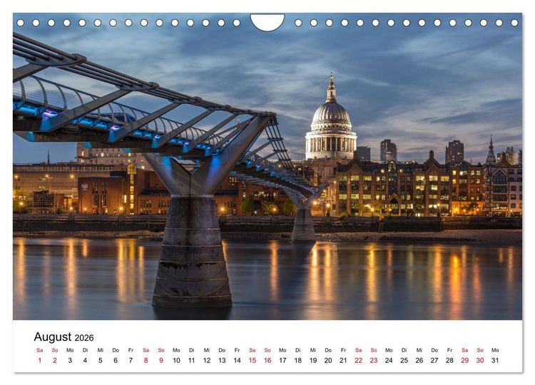 Produktbild: Lichter der Stadt (Wandkalender 2026 DIN A4 quer), CALVENDO Monatskalender