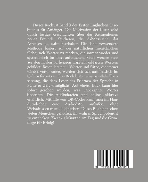 Produktbild: Lerne Englische Sprache mit dem Buch Das Erste Englische Lesebuch f&uuml;r Anf&auml;nger Band 3