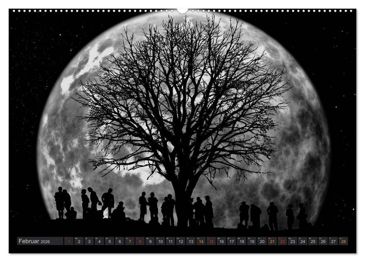 Produktbild: Sonne und Mond - faszinierend und anziehend (Wandkalender 2026 DIN A2 quer), CALVENDO Monatskalender