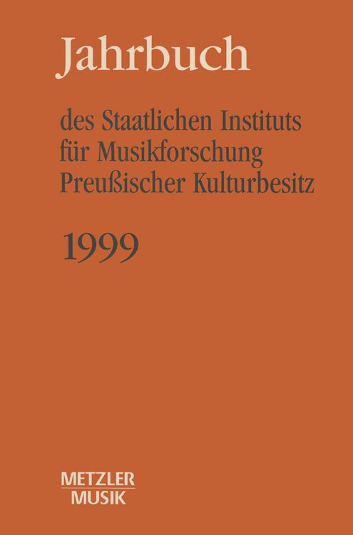 Produktbild: Jahrbuch des Staatlichen Instituts f&uuml;r Musikforschung (SIM) Preu&szlig;ischer Kulturbesitz