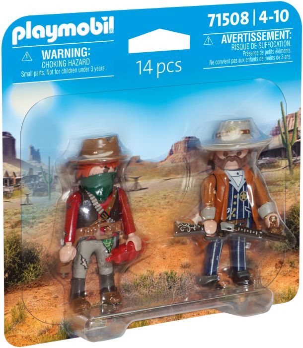 Produktbild: PLAYMOBIL 71508 DuoPack Bandit und Sheriff