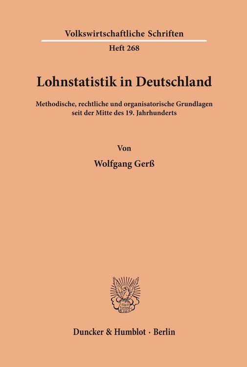 Produktbild: Lohnstatistik in Deutschland.