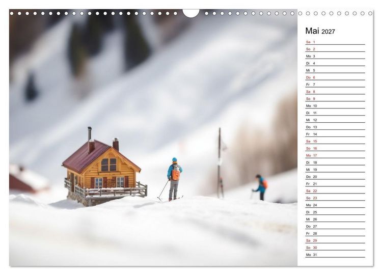 Produktbild: Miniatur Weltreise (Wandkalender 2027 DIN A3 quer), CALVENDO Monatskalender