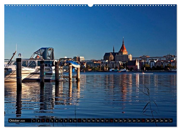 Produktbild: Ostseeperle Rostock (Wandkalender 2026 DIN A2 quer), CALVENDO Monatskalender