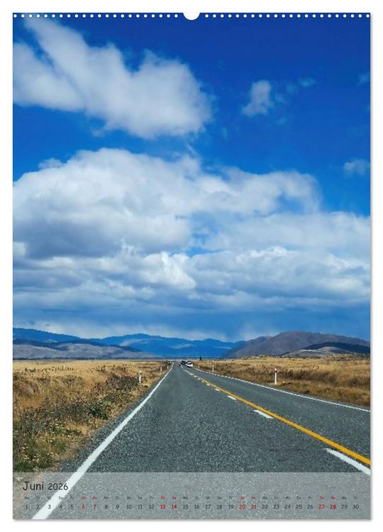 Produktbild: Neuseeland &ndash; Unterwegs auf der S&uuml;dinsel (Wandkalender 2026 DIN A2 hoch), CALVENDO Monatskalender