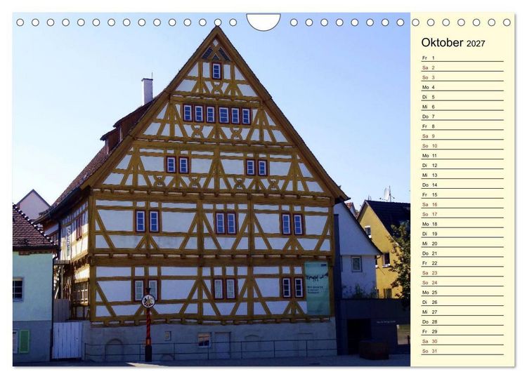 Produktbild: Unterwegs in Waiblingen (Wandkalender 2027 DIN A4 quer), CALVENDO Monatskalender