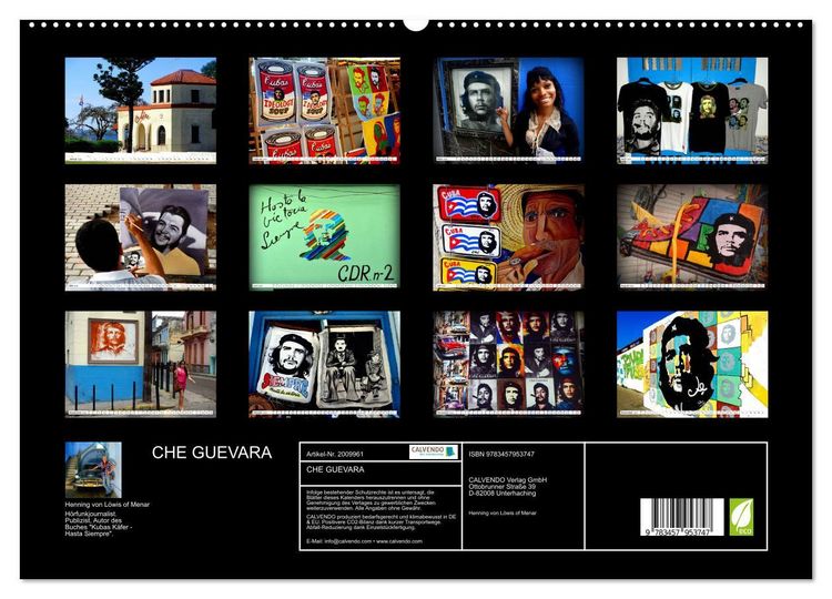 Produktbild: CHE GUEVARA (hochwertiger Premium Wandkalender 2026 DIN A2 quer), Kunstdruck in Hochglanz