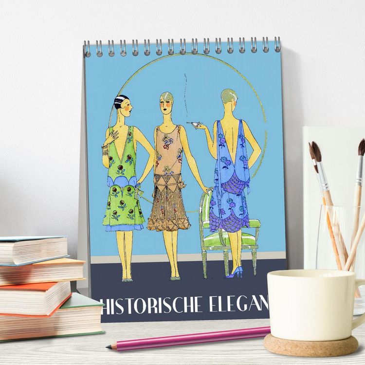 Produktbild: Historische Eleganz (Tischkalender 2026 DIN A5 hoch), CALVENDO Monatskalender