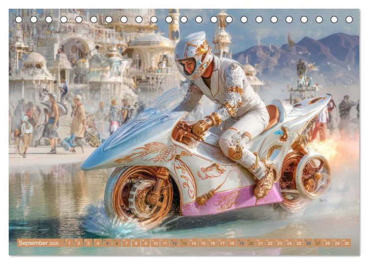 Produktbild: Verr&uuml;ckte Vehicles &ndash; Erfindungsgeist pur (Tischkalender 2026 DIN A5 quer), CALVENDO Monatskalender