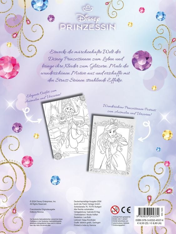 Produktbild: Disney Prinzessin: Mein Strass-Malbuch