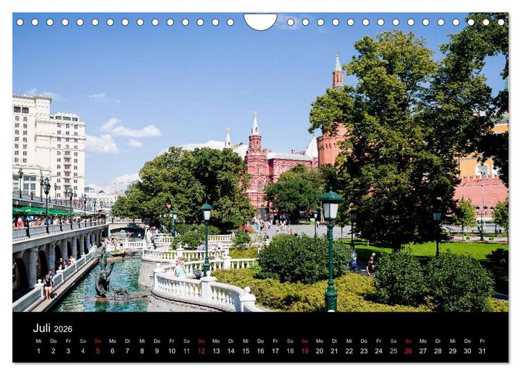 Produktbild: Moskau 2026 (Wandkalender 2026 DIN A4 quer), CALVENDO Monatskalender