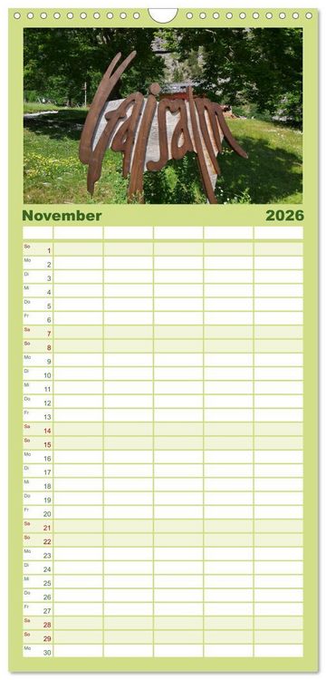 Produktbild: Familienplaner 2026 - ACHENSEE Impressionen mit 5 Spalten (Wandkalender, 21 x 45 cm) CALVENDO