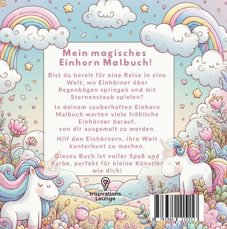 Produktbild: Mein Magisches Einhorn Malbuch: Kreativer Spa&szlig; f&uuml;r M&auml;dchen!