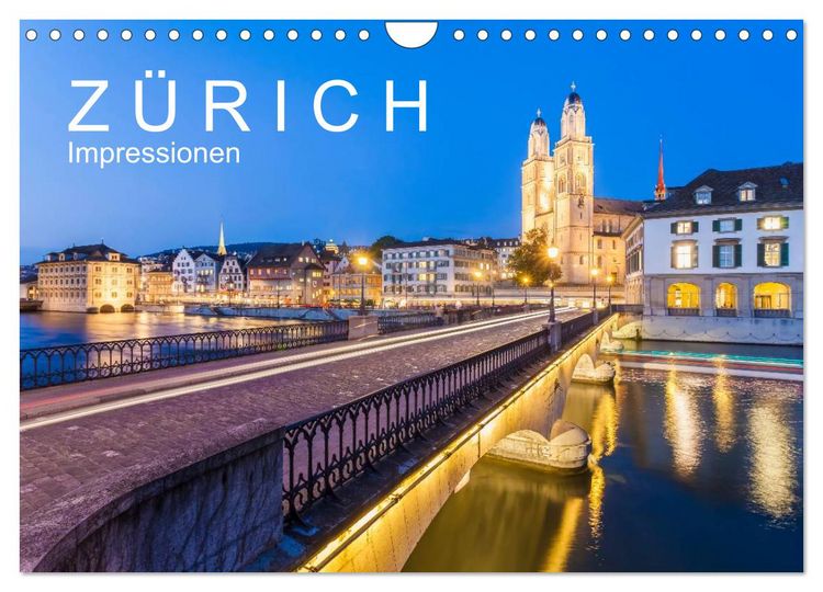 Produktbild: Z &Uuml; R I C H Impressionen (Wandkalender 2026 DIN A4 quer), CALVENDO Monatskalender