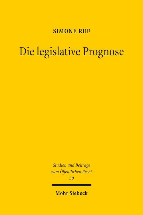 Produktbild: Die legislative Prognose