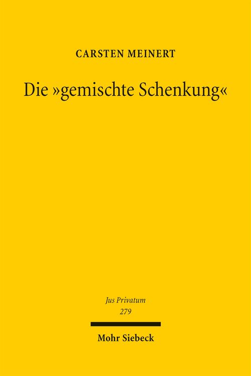 Produktbild: Die "gemischte Schenkung"