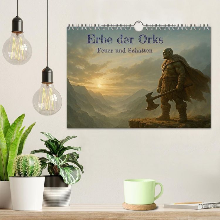 Produktbild: Erbe der Orks. Feuer und Schatten (Wandkalender 2026 DIN A4 quer), CALVENDO Monatskalender