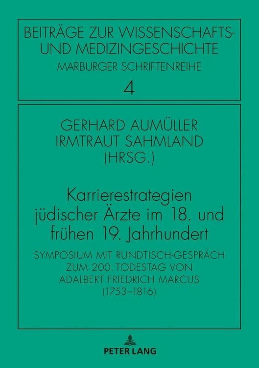 Produktbild: Karrierestrategien j&uuml;discher &Auml;rzte im 18. und fr&uuml;hen 19. Jahrhundert