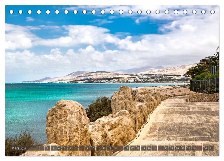 Produktbild: FUERTEVENTURA Paradiesische Impressionen der Insel (Tischkalender 2026 DIN A5 quer), CALVENDO Monatskalender