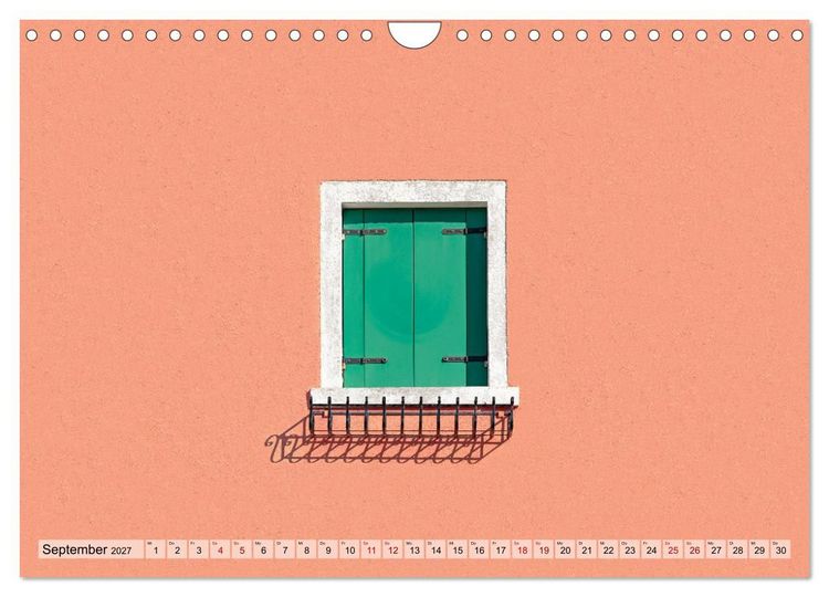 Produktbild: Minimal Burano (Wandkalender 2027 DIN A4 quer), CALVENDO Monatskalender