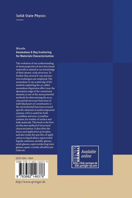 Produktbild: Anomalous X-Ray Scattering for Materials Characterization