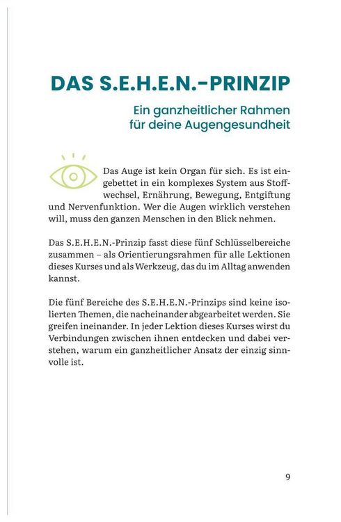 Produktbild: Das S.E.H.E.N. Prinzip.