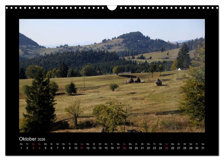 Produktbild: Rum&auml;nien - Siebenb&uuml;rgen und Bukowina (Wandkalender 2026 DIN A3 quer), CALVENDO Monatskalender