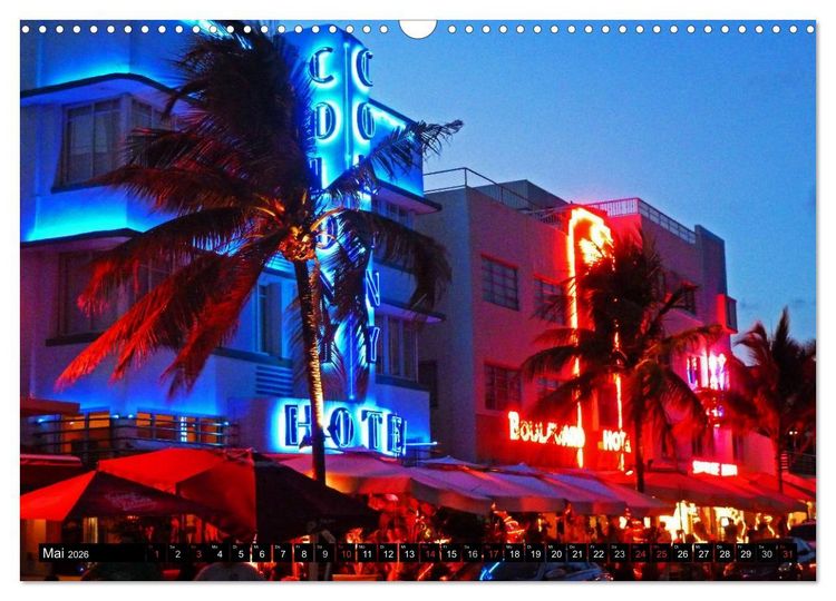 Produktbild: MIAMI (Wandkalender 2026 DIN A3 quer), CALVENDO Monatskalender