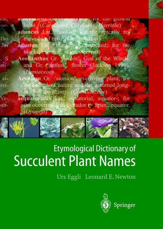 Produktbild: Etymological Dictionary of Succulent Plant Names