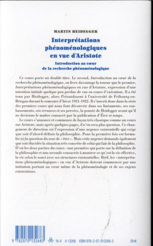 Produktbild: Interpr&eacute;tations ph&eacute;nom&eacute;nologiques en vue d'Aristote