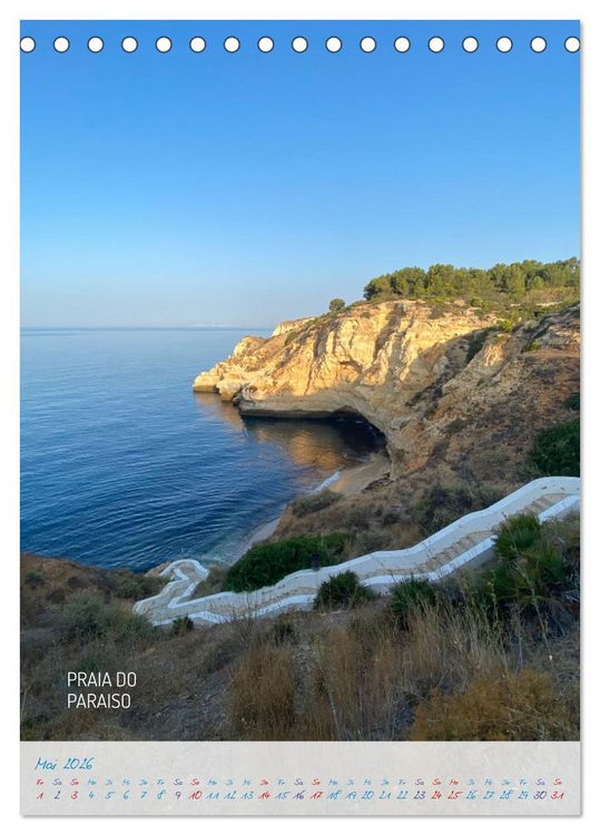 Produktbild: Algarve Traumhaft & farbenfroh (Tischkalender 2026 DIN A5 hoch), CALVENDO Monatskalender