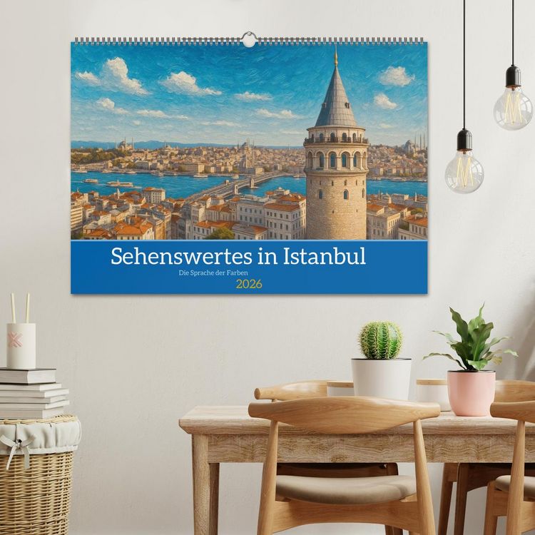 Produktbild: Sehenswertes in Istanbul - Die Sprache der Farben (Wandkalender 2026 DIN A2 quer), CALVENDO Monatskalender