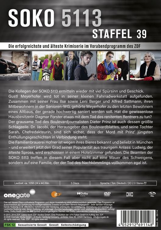 Produktbild: Soko 5113 - Staffel 39 [5 DVDs]