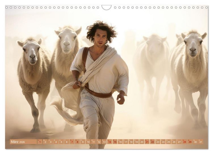 Produktbild: Mensch und Tier &ndash; W&uuml;stenfantasien (Wandkalender 2026 DIN A3 quer), CALVENDO Monatskalender
