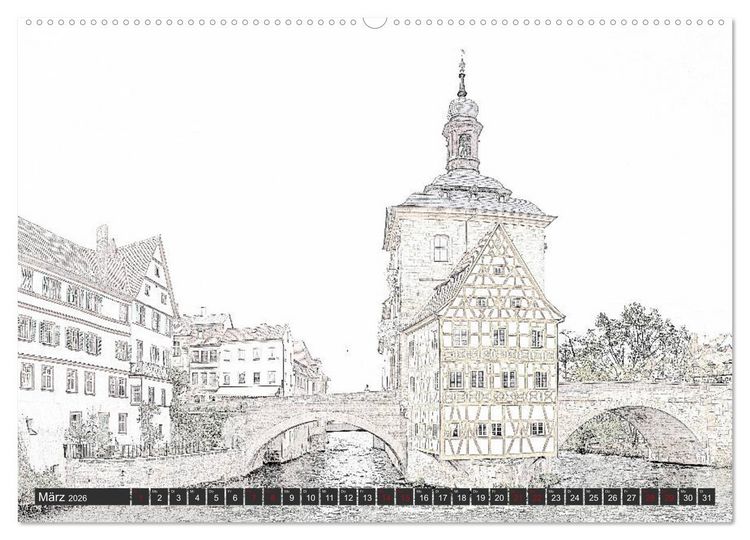 Produktbild: MAL-TOUR Deutschland (Wandkalender 2026 DIN A2 quer), CALVENDO Monatskalender