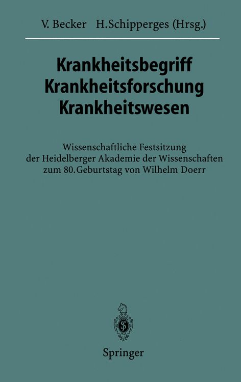 Produktbild: Krankheitsbegriff Krankheitsforschung Krankheitswesen