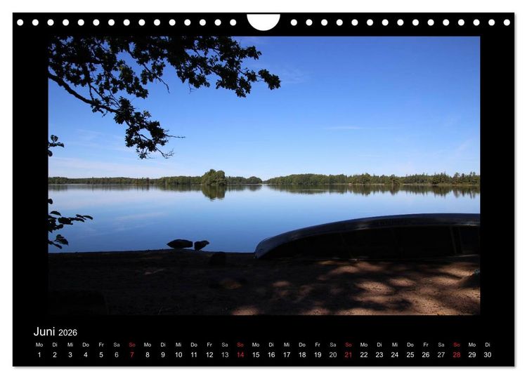 Produktbild: Schweden 2026 (Wandkalender 2026 DIN A4 quer), CALVENDO Monatskalender