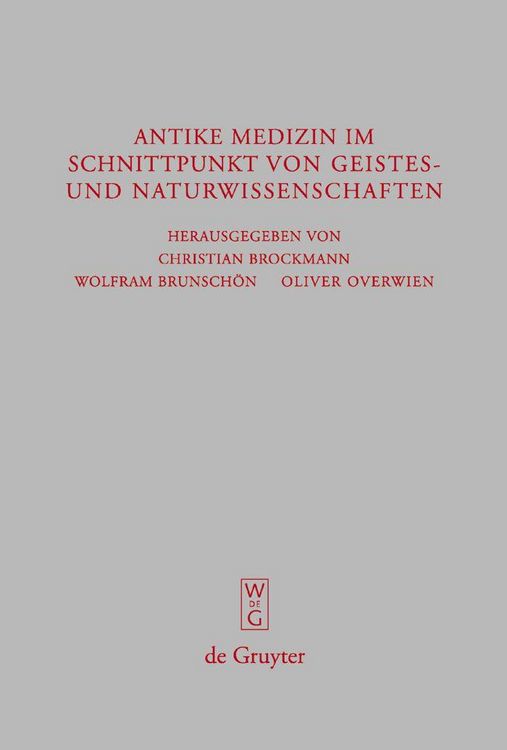 Produktbild: Antike Medizin im Schnittpunkt von Geistes- und Naturwissenschaften