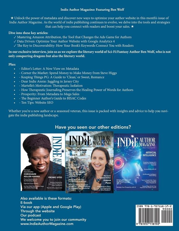 Produktbild: Indie Author Magazine Featuring Ben Wolf The Science of Metadata, Mastering Website SEO, Demystifying BISAC Codes and Conquering Keywords