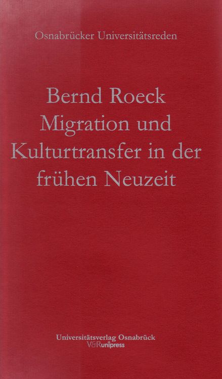 Produktbild: Migration und Kulturtransfer in der fr&uuml;hen Neuzeit
