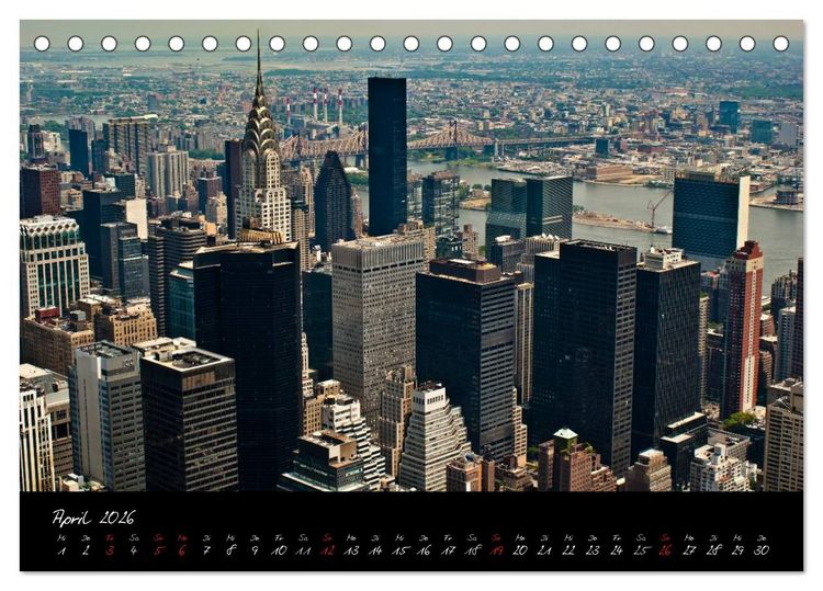 Produktbild: Ansichten einer Stadt: New York (Tischkalender 2026 DIN A5 quer), CALVENDO Monatskalender