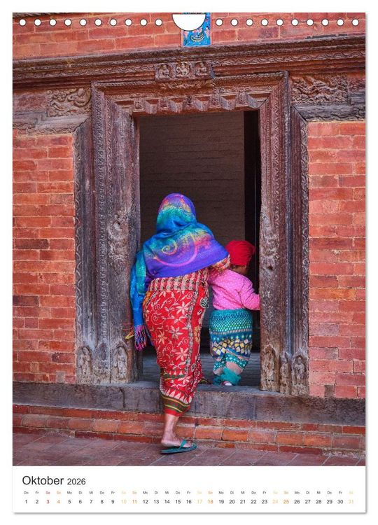 Produktbild: Menschen in Nepal (Wandkalender 2026 DIN A4 hoch), CALVENDO Monatskalender